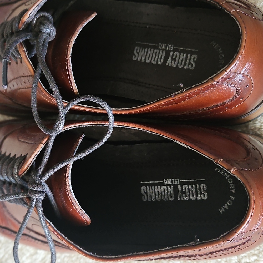 Stacy Adams || Dunbar Wing Top Oxford Shoe Size 9.5 - Picture 5 of 7